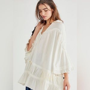 Free People Soak Up The Sun Tunic size XS in Ivory